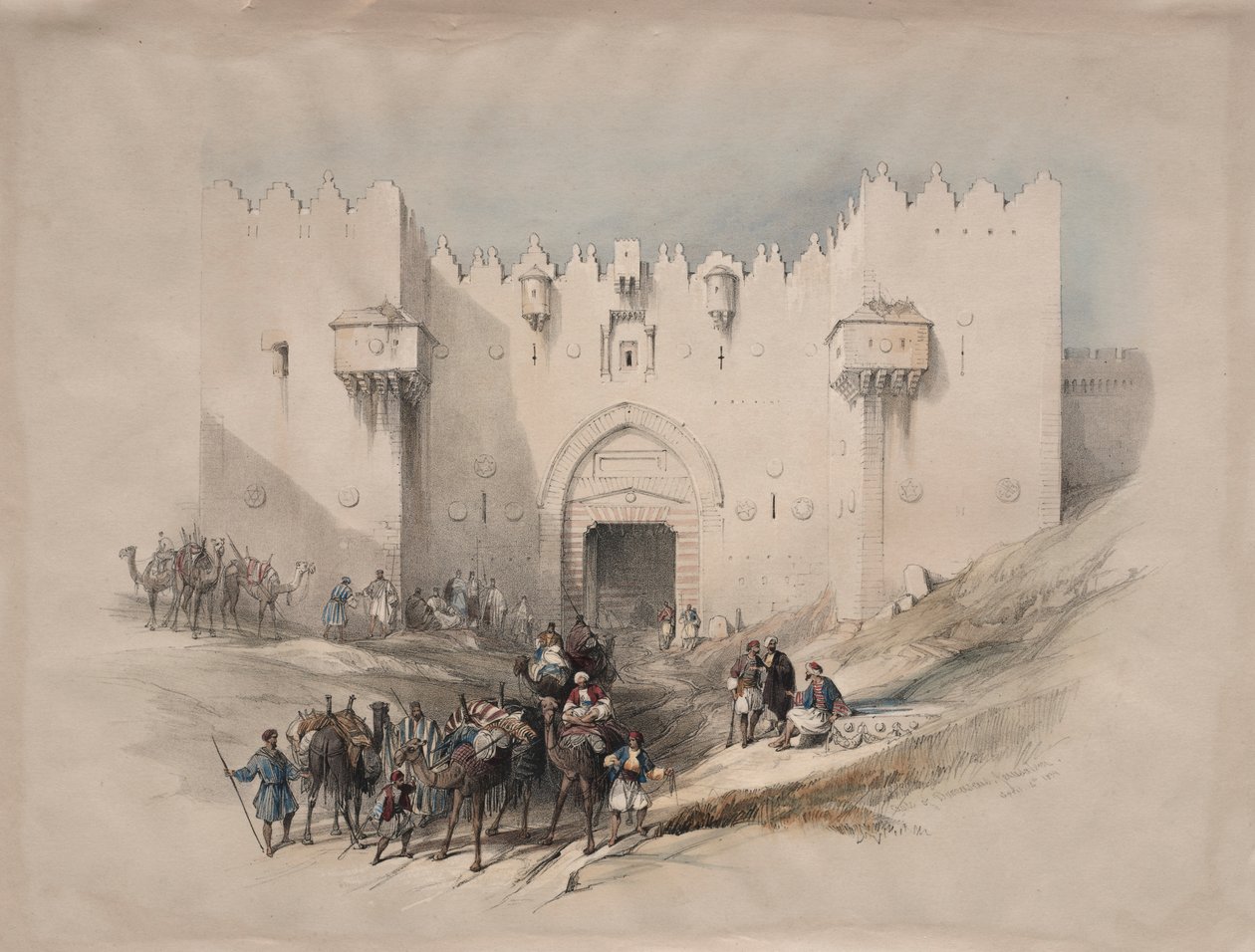Porten til Damaskus, Jerusalem av David Roberts