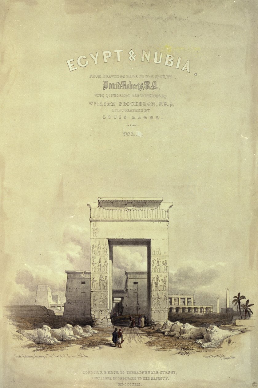 Great Gateway som fører til Temple of Karnak, tittelside til 