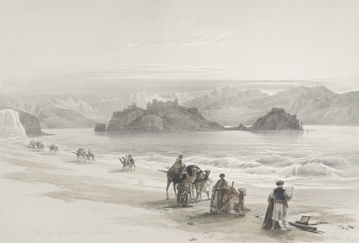 Graia-øya, Akaba-bukten av David Roberts