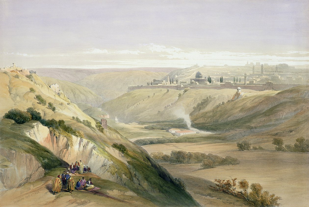 Jerusalem, 5. april 1839, plate 18 fra bind I av 