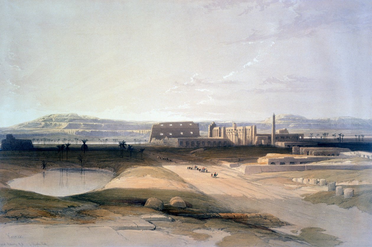 Karnac, 1800-tallet av David Roberts
