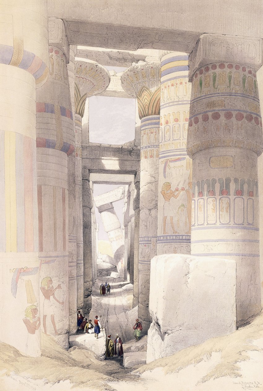 Karnac, 27. november 1838, 1842-1849 av David Roberts