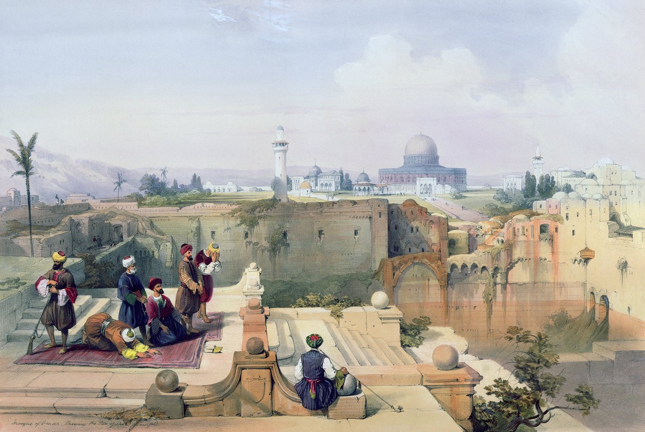 Moskeen i Omar som viser stedet for tempelet, plate 8 fra bind I av 