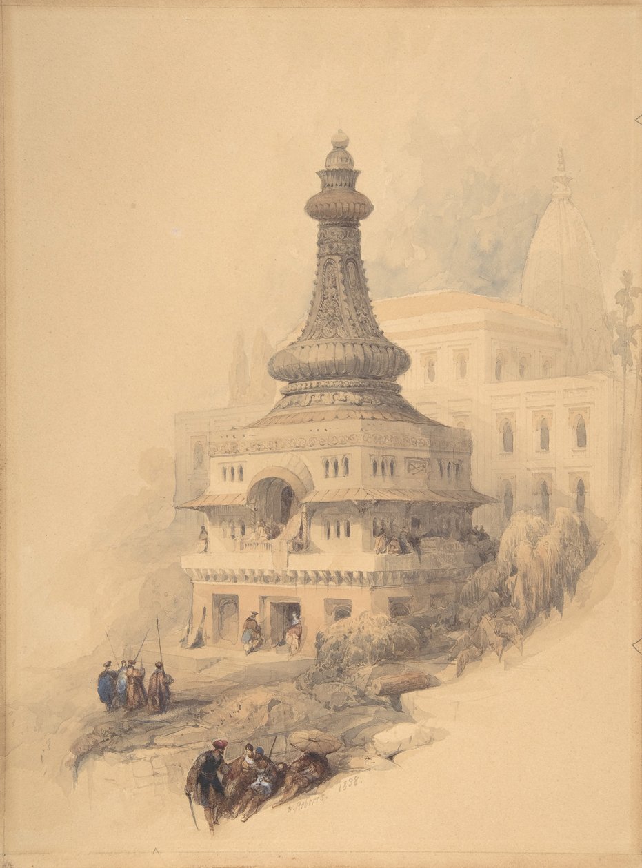 Orientalsk scene, 1838. av David Roberts