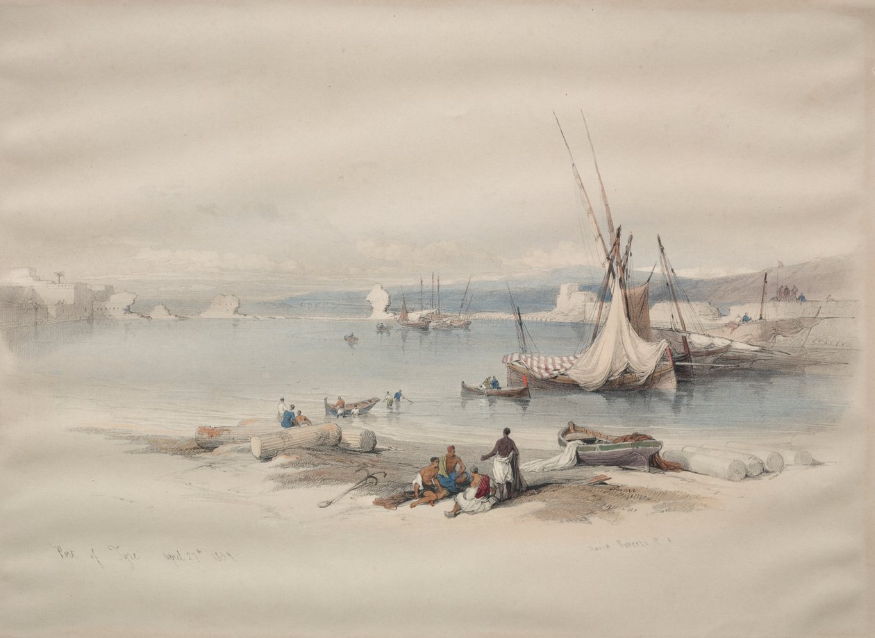 Port of Tyre av David Roberts