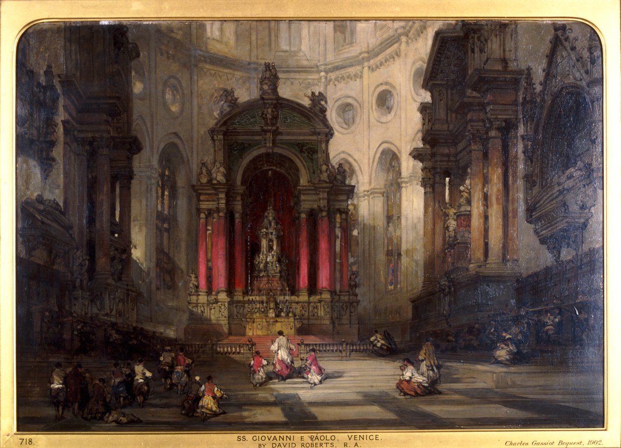SS Giovanni e Paolo, Venezia av David Roberts