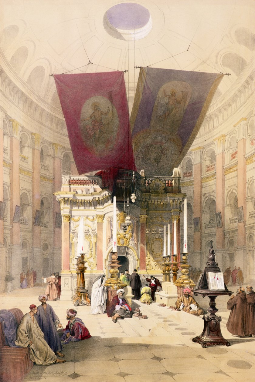 Shrine of the Holy Sepulchre, 10. april 1839, plate 14 fra bind I av 