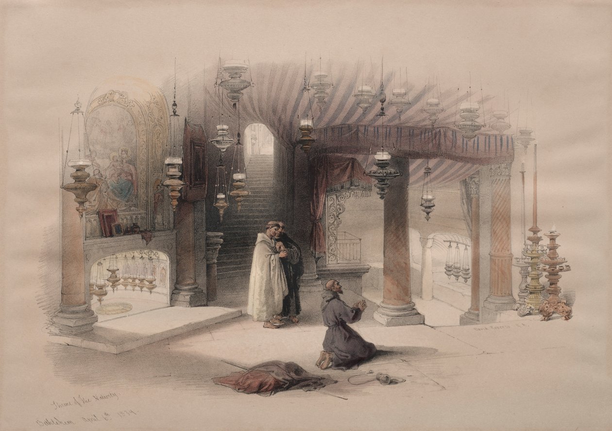 Fødselshelligdommen, Betlehem, 1839. av David Roberts