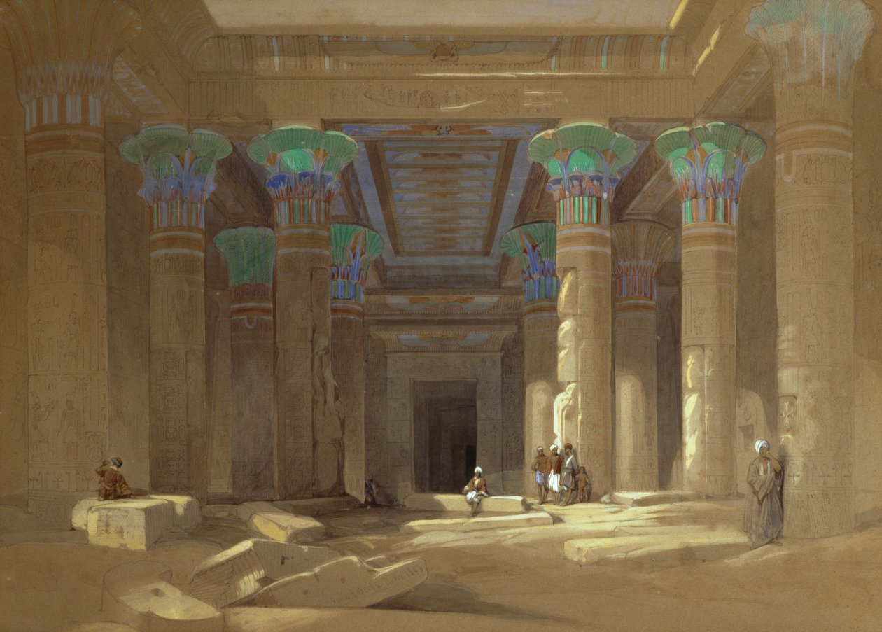Temple of Philae, Egypt av David Roberts