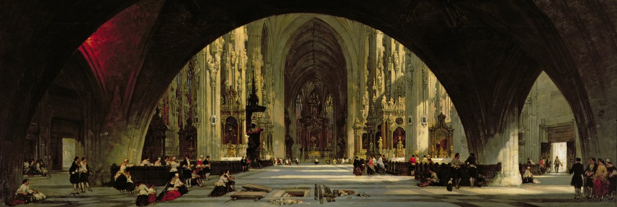 St. Stephens-katedralen, Wien av David Roberts