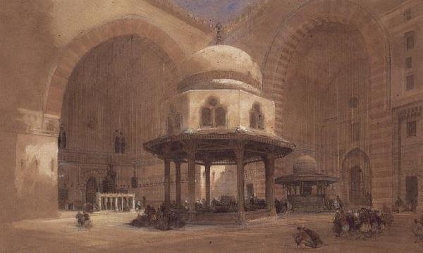 Sultan Hassans moske, Kairo av David Roberts