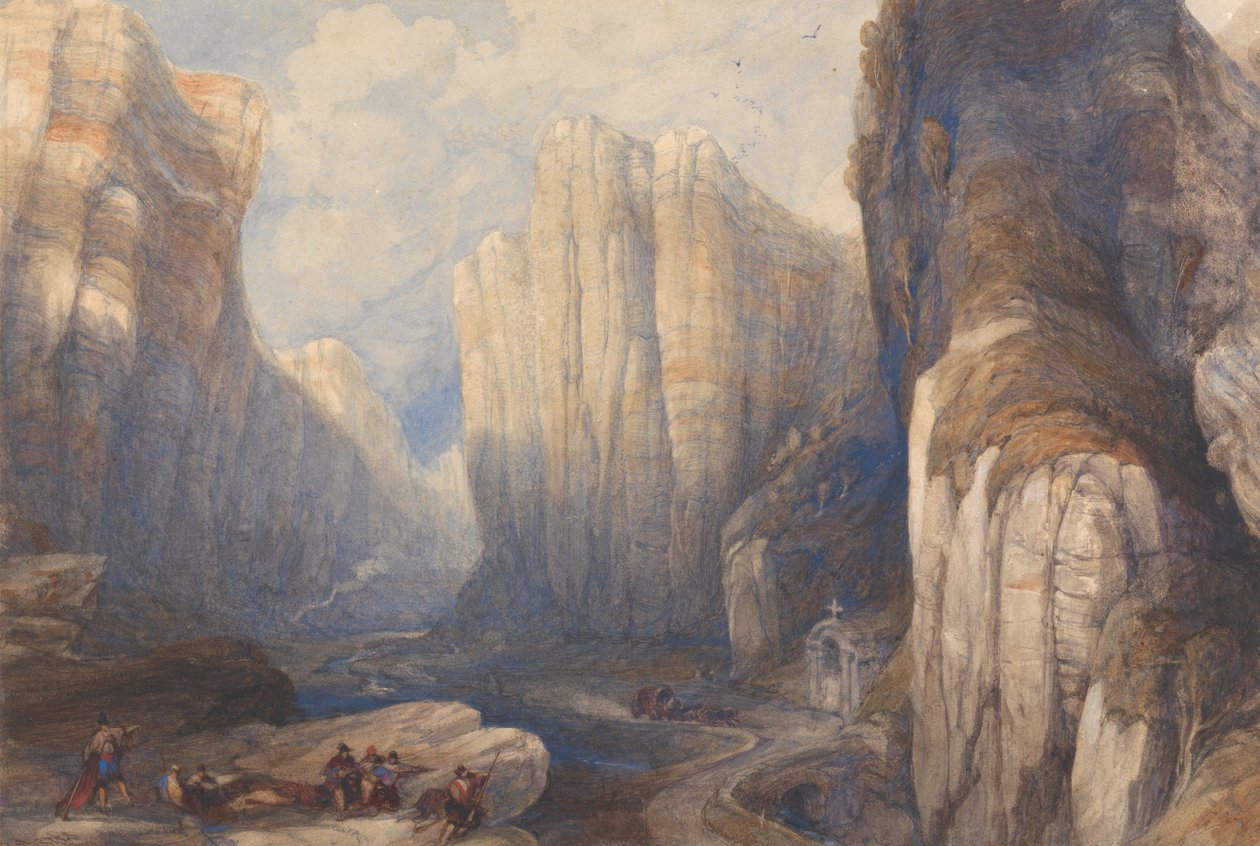 Pancorbo-passet, Pyreneene av David Roberts