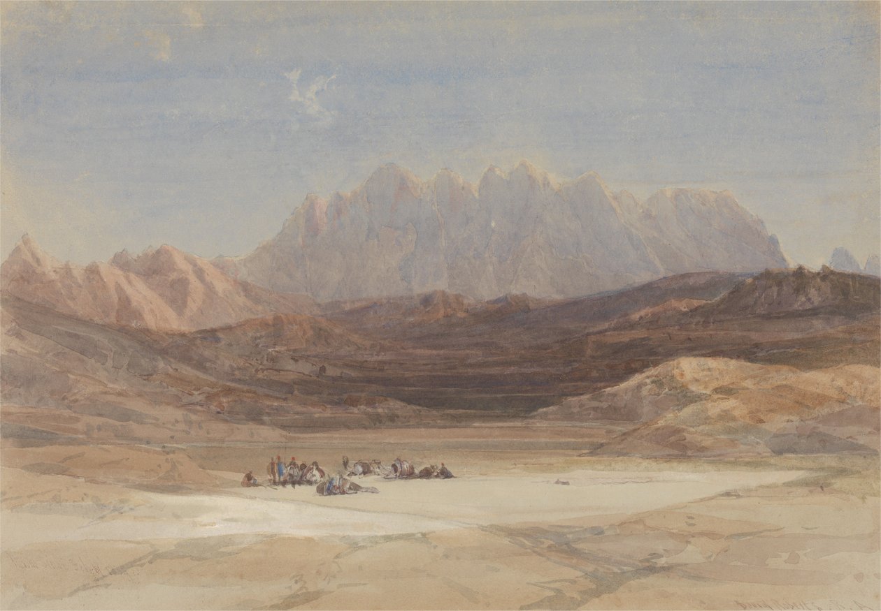 El Raheh-sletten, Sinai-fjellet av David Roberts