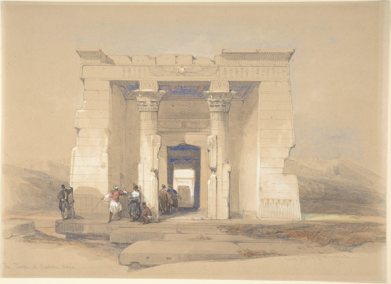 Tempelet i Dendur, Nubia av David Roberts
