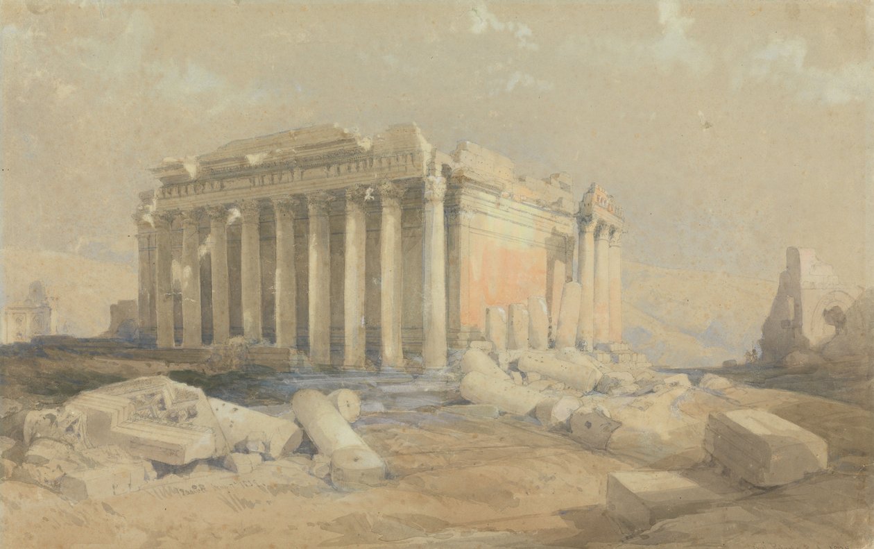 Baalbek-tempelet av David Roberts