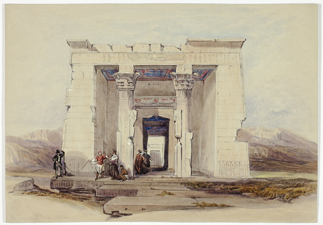 Dendour-tempelet, Nubia (Dendorack, Øvre Egypt) av David Roberts
