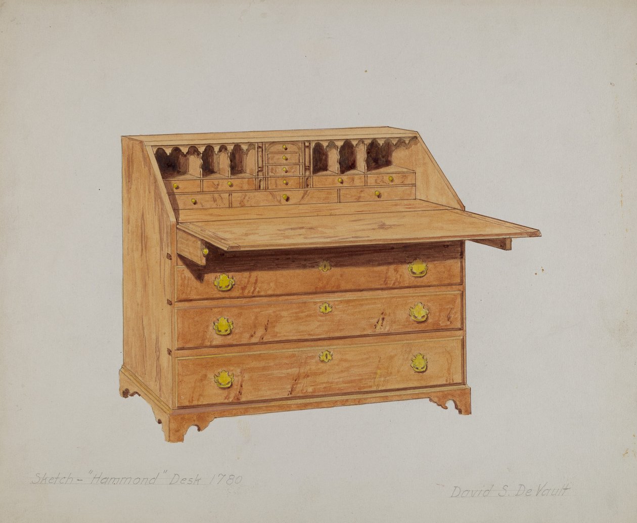 Skrivebord av David S. De Vault