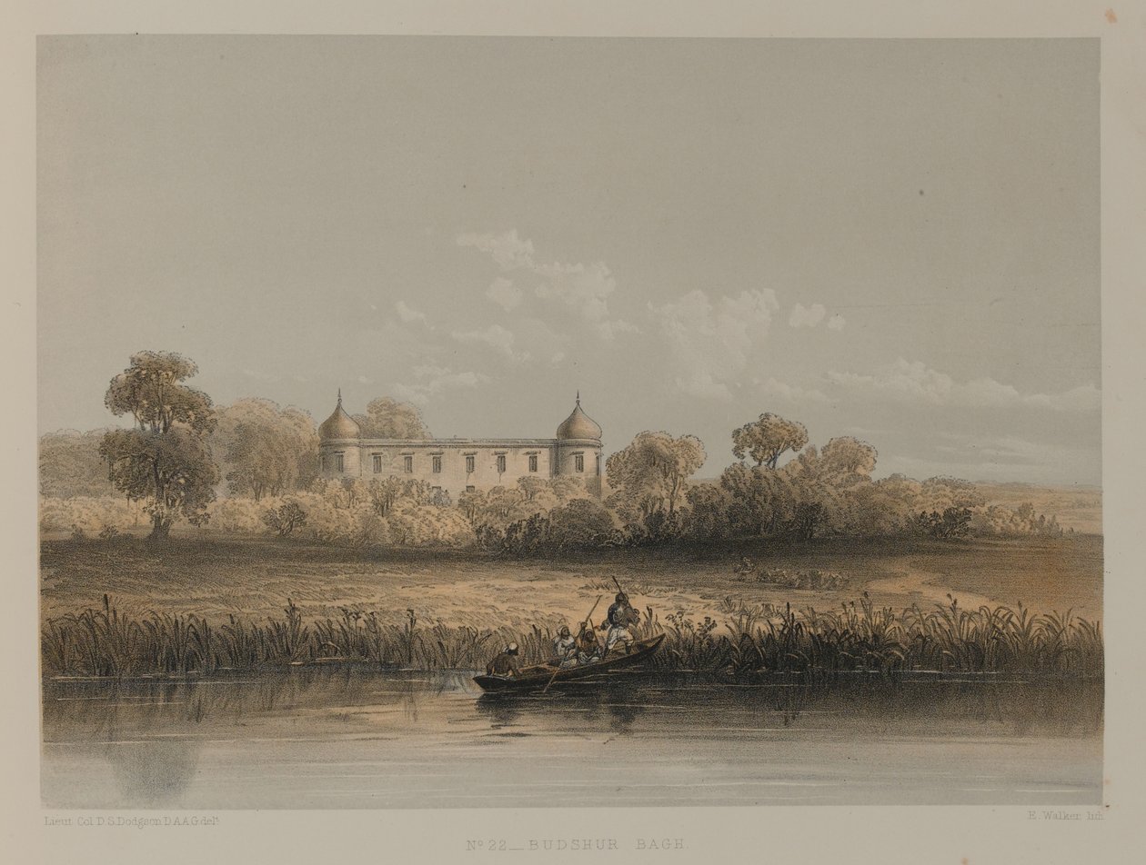 Budshur Bagh, Lucknow av David Scott Lieutenant Colonel (after) Dodgson