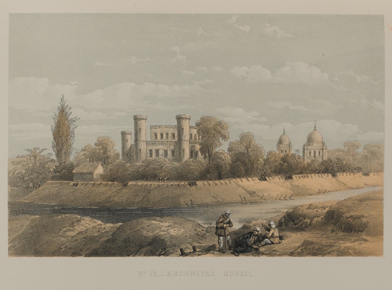 Khoorsyad Munzil, Lucknow av David Scott Lieutenant Colonel (after) Dodgson