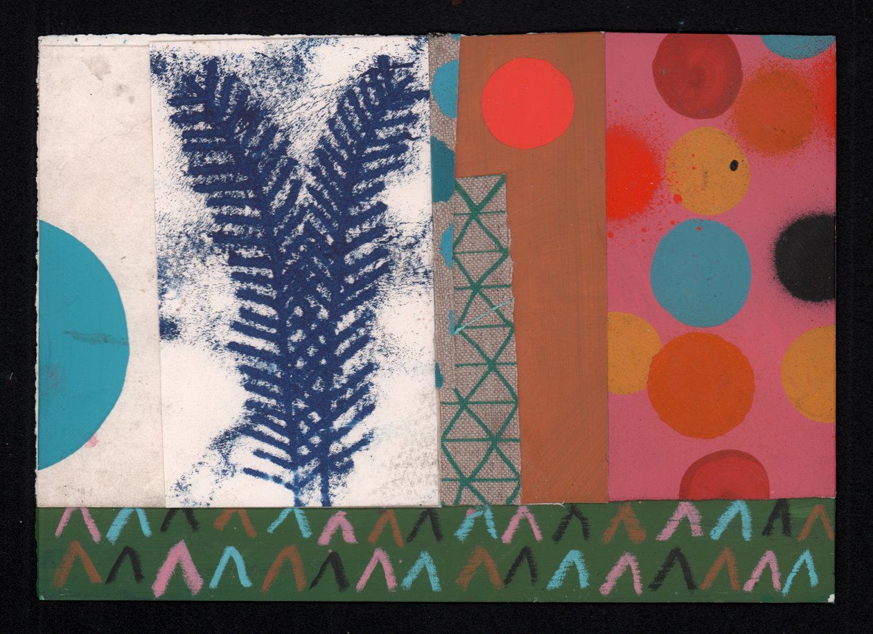 Hay Fever, 2023 (maling og collage) av David Shillinglaw