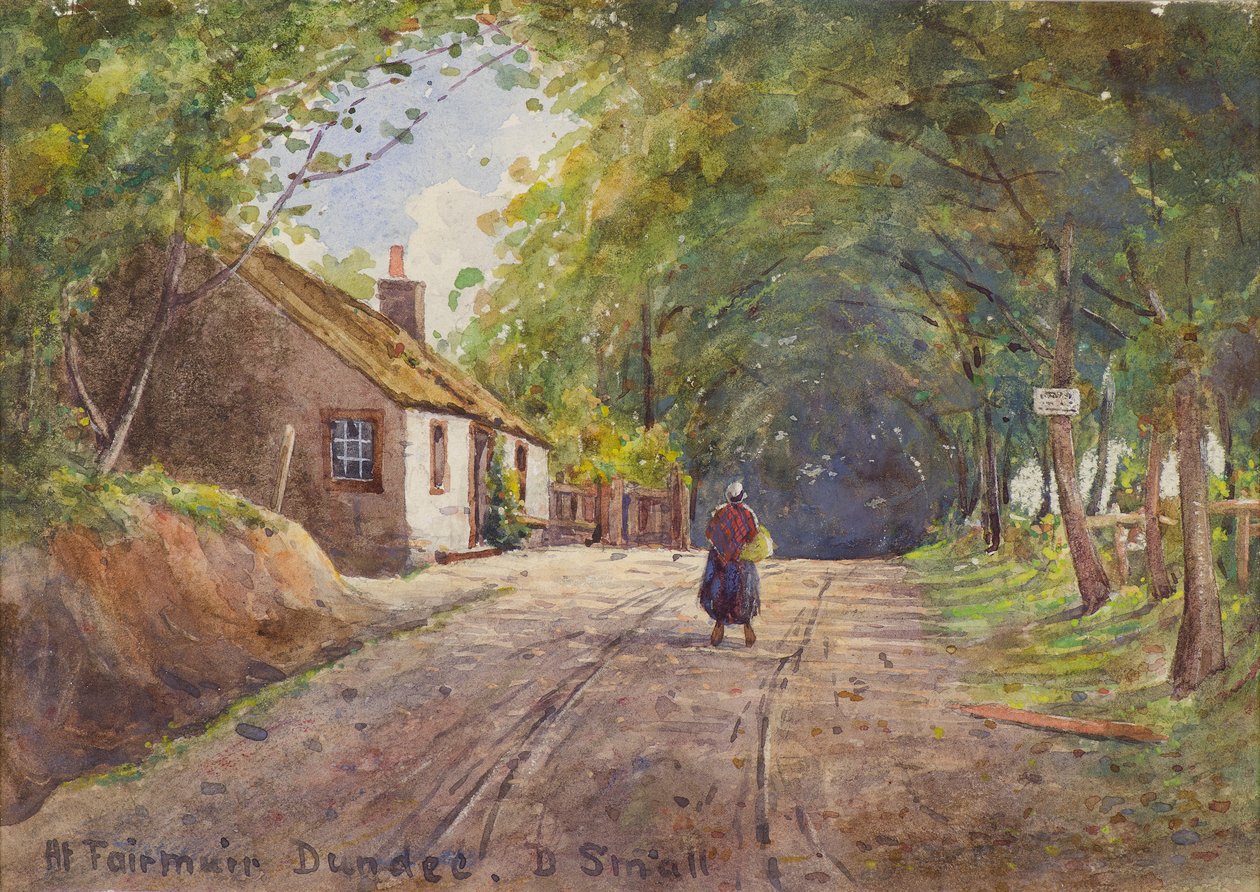På Fairmuir, Dundee (akvarell) av David Small