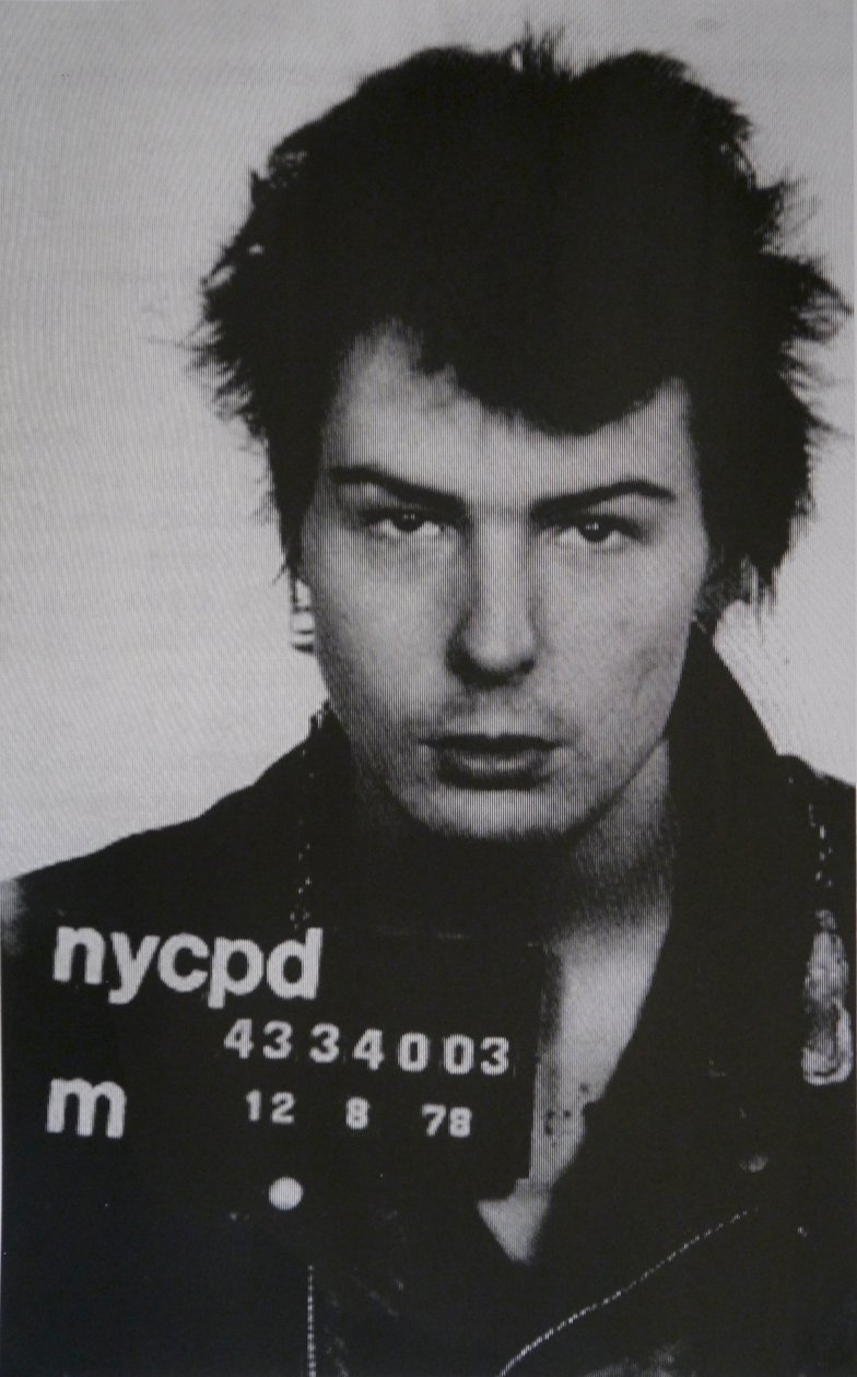 Sid Vicious I (silketrykk på papir) av David Studwell