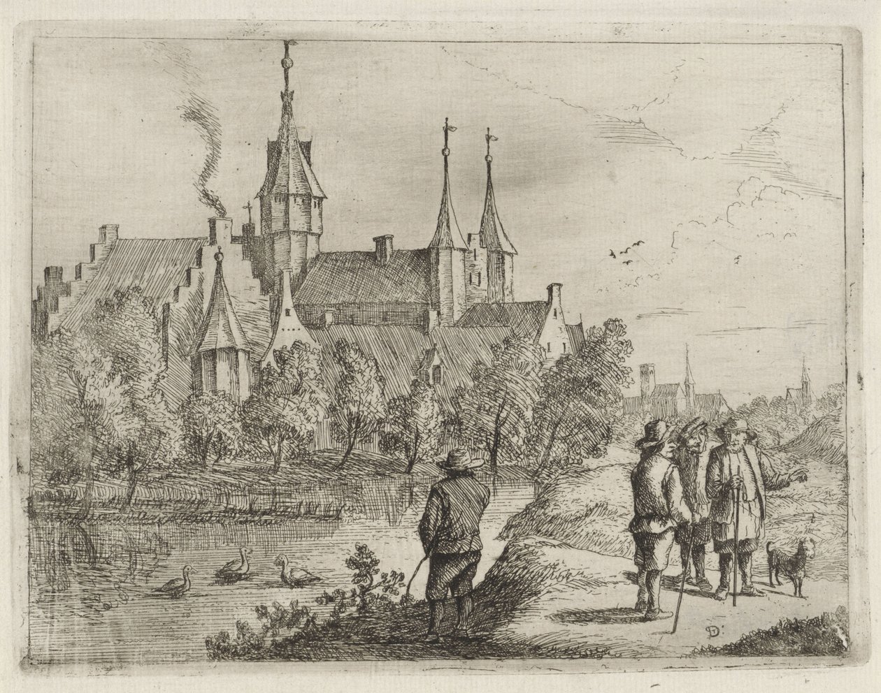 Slott på vannet av David Teniers (II)