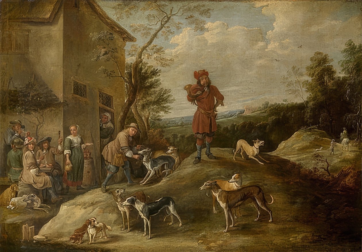 Hvilende jeger av David Teniers the Elder