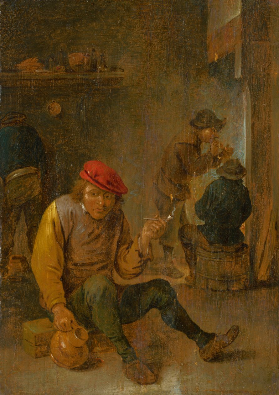 En røyker, ca. 1650. av David Teniers the Younger