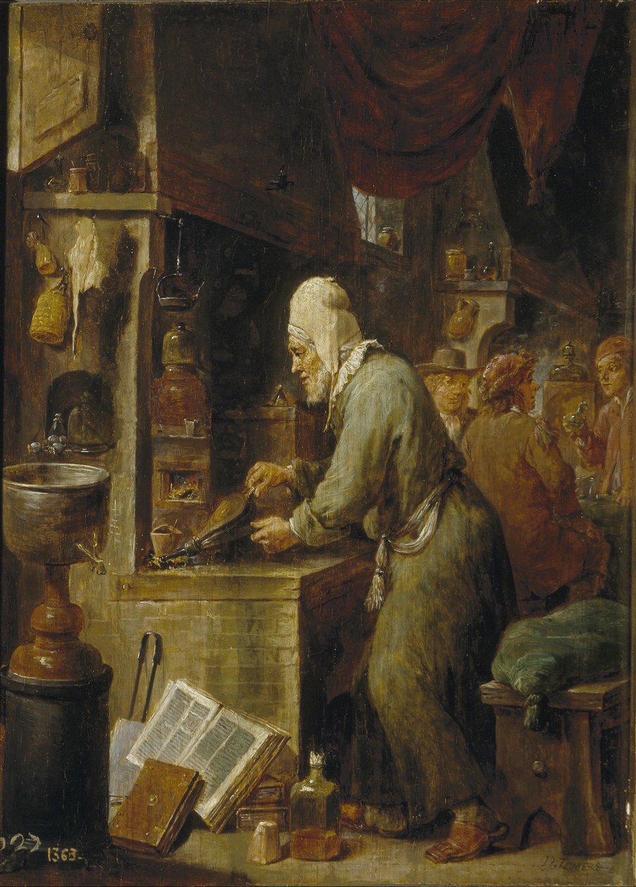 En alkymist, 1631-1640 av David Teniers the Younger