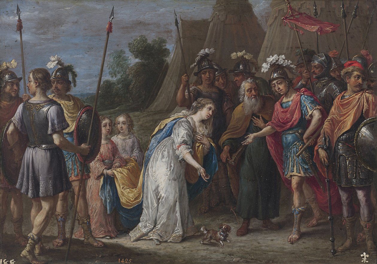 Armida før Godfrey av Bouillon, 16281630 av David Teniers the Younger