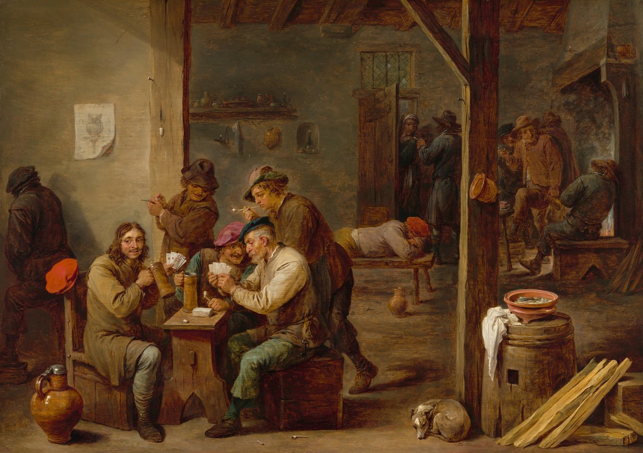 Taverna scene av David Teniers the Younger