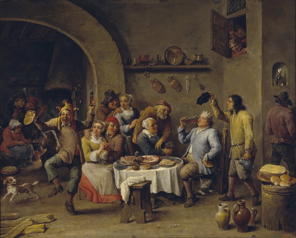 Bønnekongen Bønnekongens festmåltid av David Teniers the Younger
