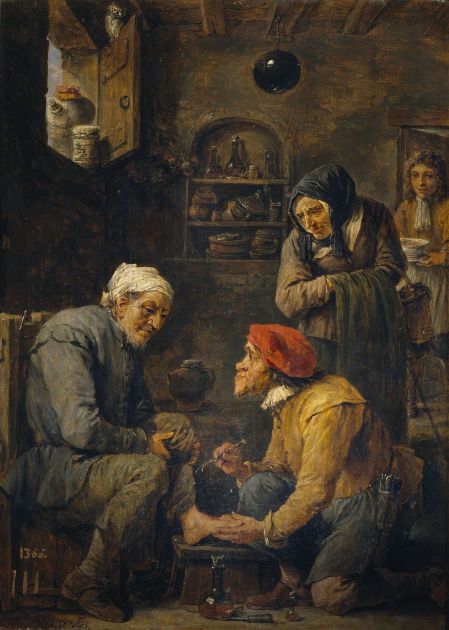 Kirurgen, 1630-1640 av David Teniers the Younger