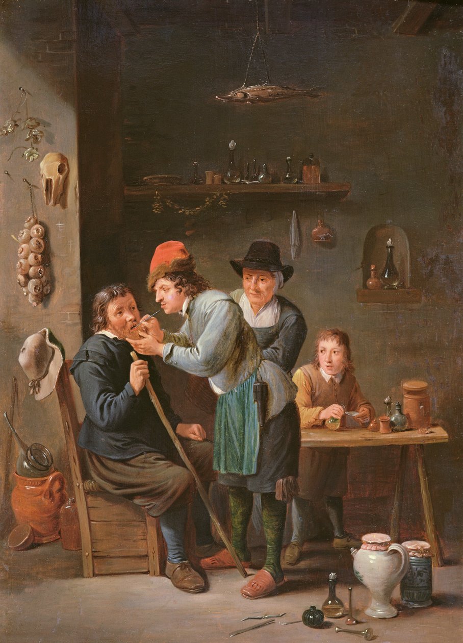 Tanntrekkeren av David Teniers the Younger