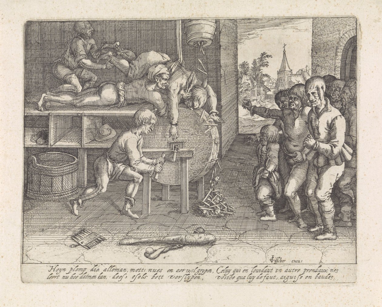 Bedrager straffer nese og øresliping av David Vinckboons (I) (possibly)