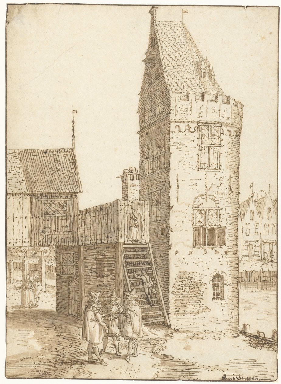 Tårnet Swijgh Utrecht i Amsterdam av David Vinckboons (I)