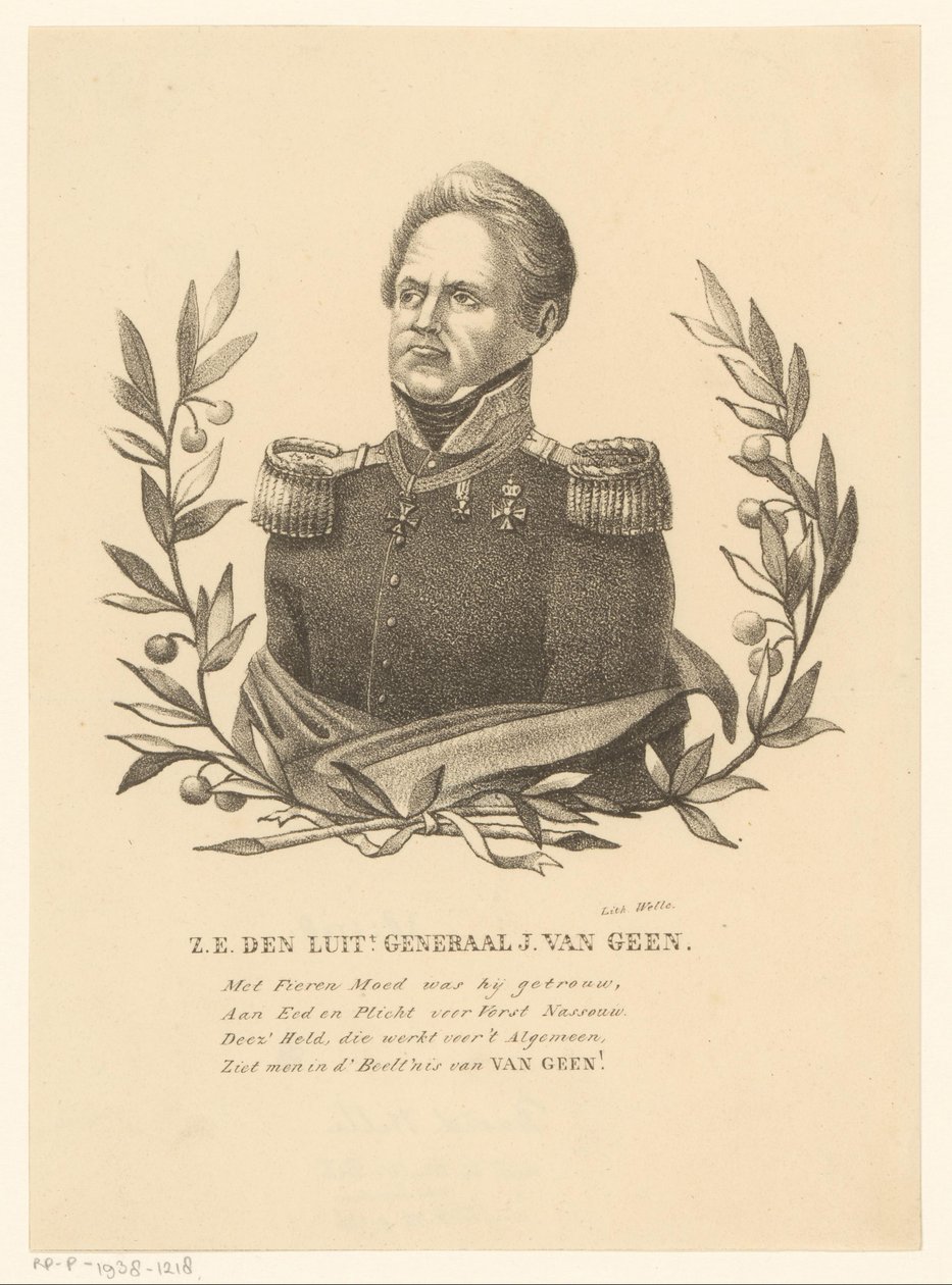 Portrett av Josephus Jacobus van Geen av David Welle