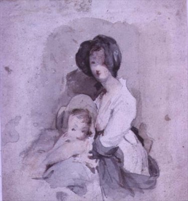 En studie av babyen i Peep o Day Boy av David Wilkie