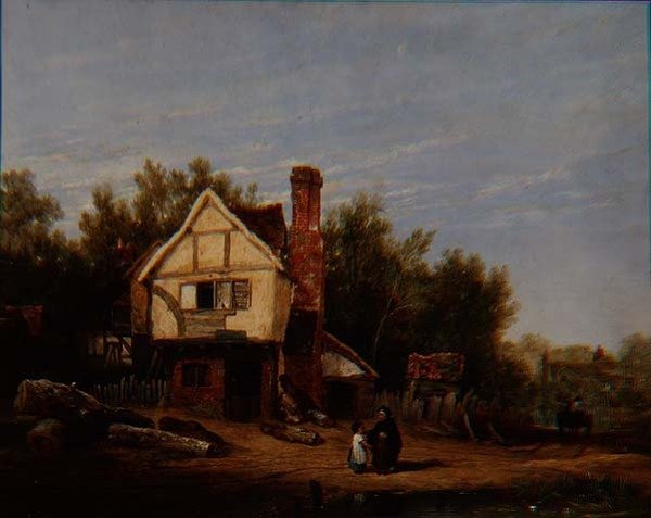 Landskap med hytter av David Wilkie