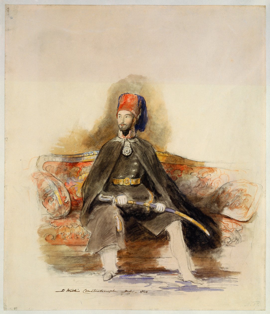 Portrett av Abd-Ul-Mejid, Sultan av Tyrkia, av David Wilkie