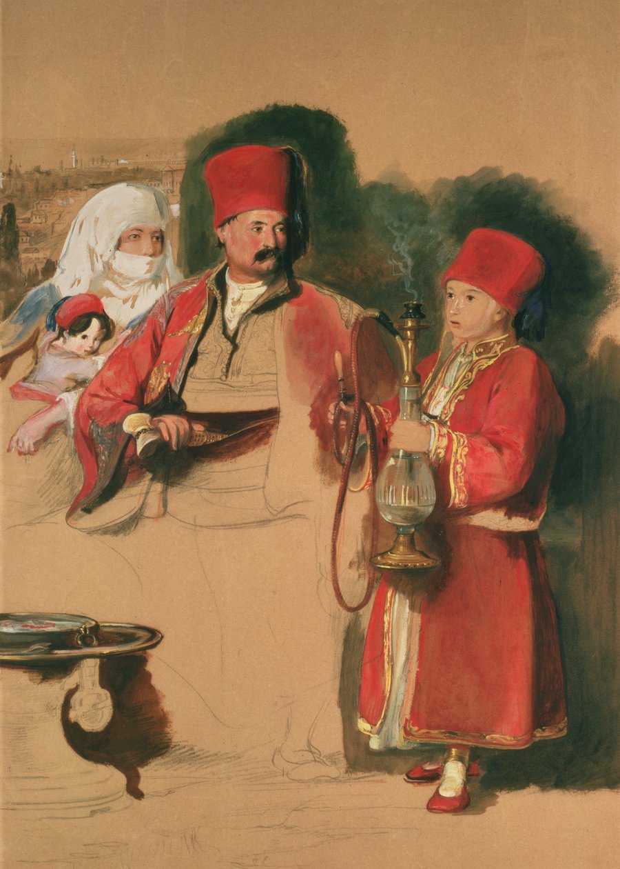 Portrett av Sotiri, 1800-tallet av David Wilkie