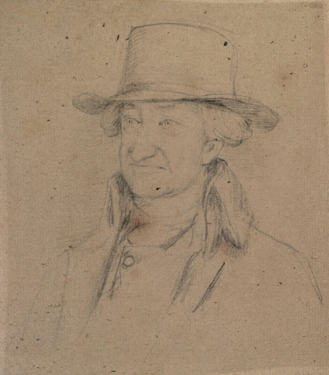 Portrett av en herre med hatt av David Wilkie