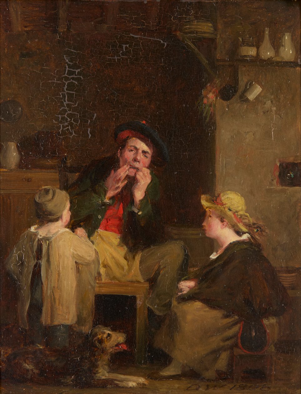 Studier for jødeharpen av David Wilkie