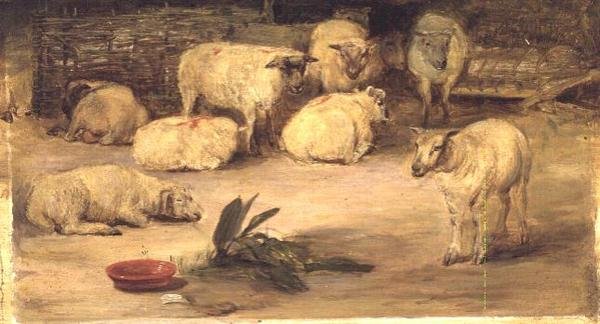 Ti sauer i en bås av David Wilkie
