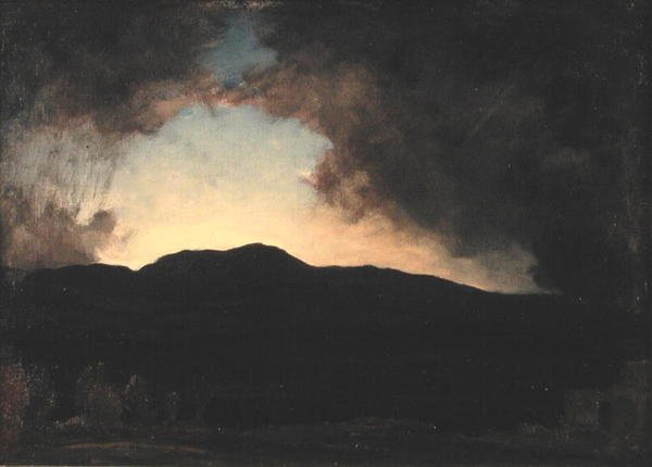 Afterglow, Menteith (olje på lerret) av David Young Cameron