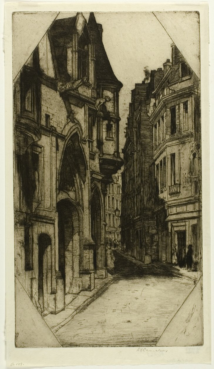 Hôtel de Sens, plate tre fra Paris-settet av David Young Cameron