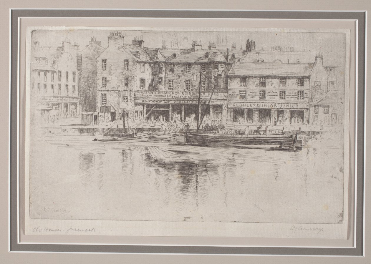 Gamle hus, Greenock av David Young Cameron