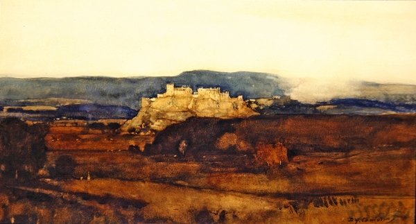 Stirling Castle (akvarell på papir) av David Young Cameron