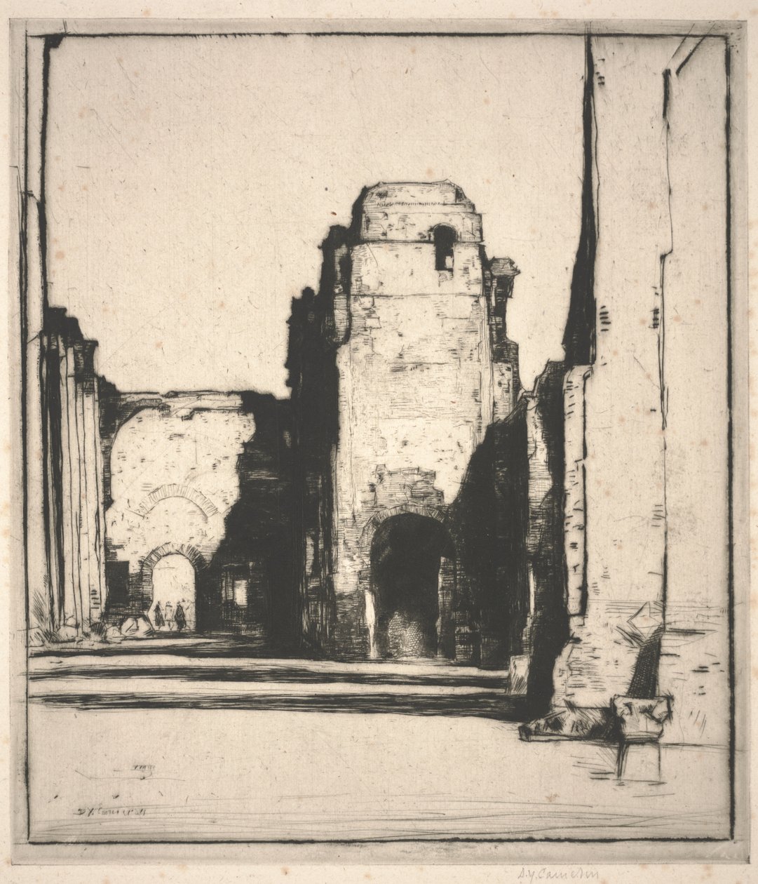 Tepidarium (tørrpunkt) av David Young Cameron
